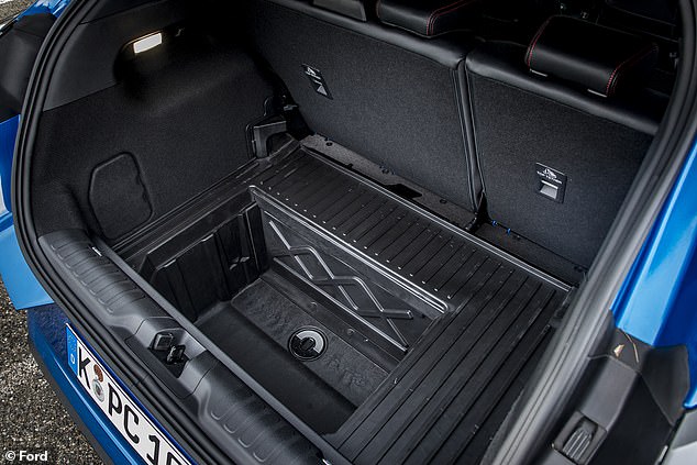 The boot itself is extremely accommodating. Lift the tailgate and you'll initially wonder where the quoted 456 litres of space is. But there's loads of extra space under the adjustable floor