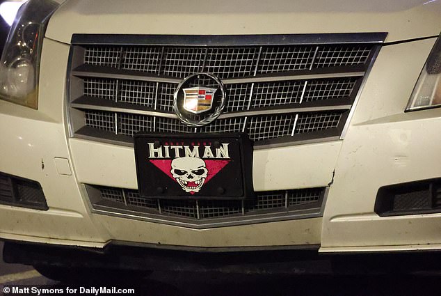 The sedan that whisked Gypsy Rose away to a budget hotel for her first night of freedom had a Bret 'the Hitman' Hart wrestling decal