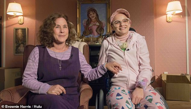 The twisted story was told in Hulu series 'The Act', with Dee Dee portrayed by Patricia Arquette (left) and Gypsy Rose played by Joey King (right)
