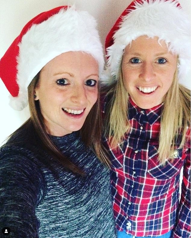 Gemma and Laura share a festive picture together back in 2016