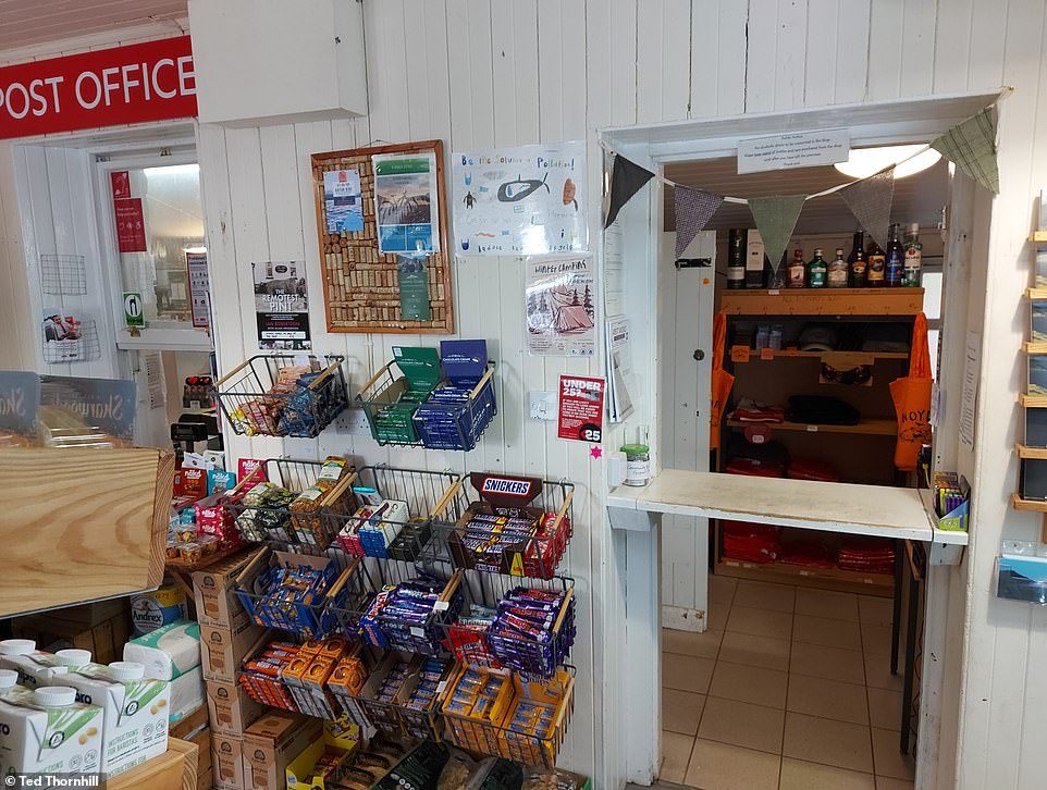 The Inverie village shop, which sells a fairly wide range of food, including venison from the local deer herds
