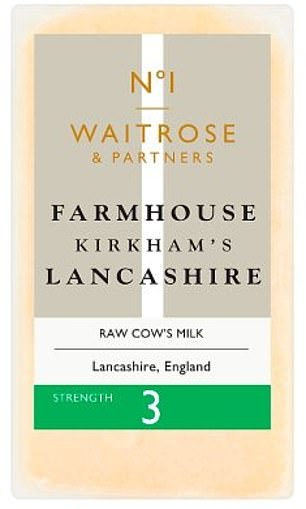 Waitrose & Partners Nr. 1 Farmhouse Kirkhams Lancashire-Käse, der in 200-g-Packungen verkauft wird, wird zurückgerufen, weil befürchtet wird, dass er nach dem E. coli-Ausbruch zu einer Lebensmittelvergiftung führen könnte.  Dies geschah, nachdem vier Sorten von Mrs. Kirkhams Lancashire-Käse dringend zurückgerufen und wegen Kontaminationsbefürchtungen mit der Warnung „Nicht essen“ versehen wurden