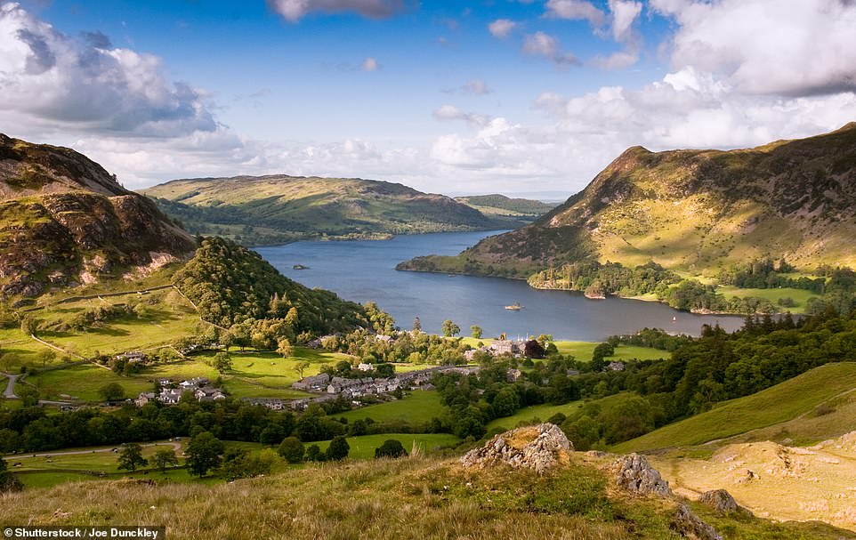 Above is eight-mile-long Ullswater, which is a short drive from Askham Hall