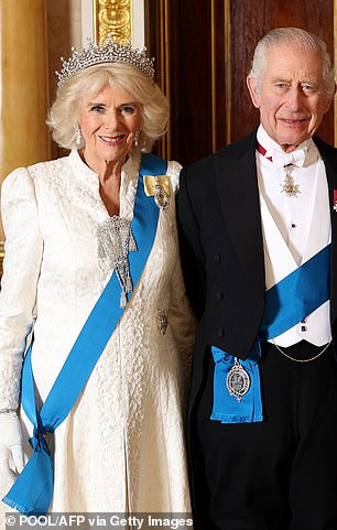 Königin Camilla beim Empfang des Diplomatischen Corps im Dezember 2023
