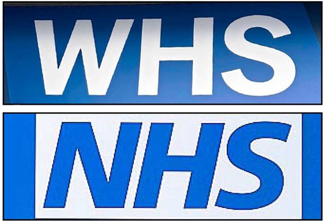 Unsinn: Viele haben die Ähnlichkeit zwischen der neuen WHS-Marke und der des NHS kommentiert