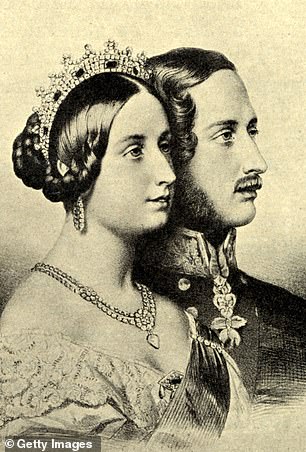Queen Margrethe was related to Her Late Majesty through Queen Victoria (above with her husband Prince Albert)