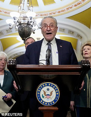 Der Mehrheitsführer im Senat, Chuck Schumer, beschuldigte die Republikaner, versucht zu haben, den Gesetzentwurf zu vereiteln