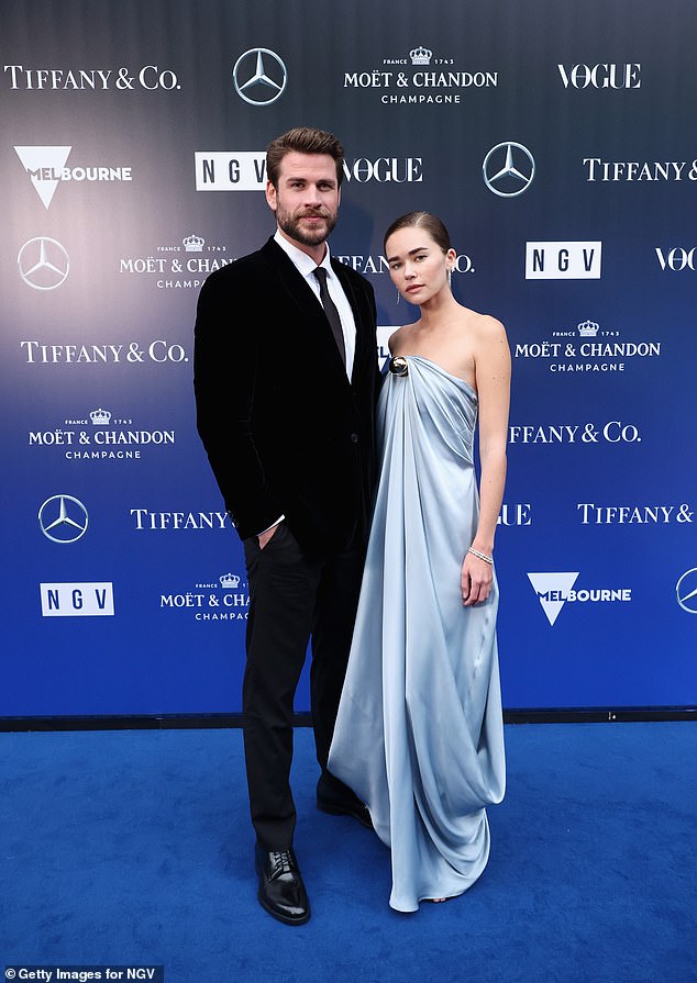 Liam Hemsworth was joined by his glamorous girlfriend Gabriella Brooks at the NGV Gala 2023 at the National Gallery of Victoria on Saturday. Both pictured
