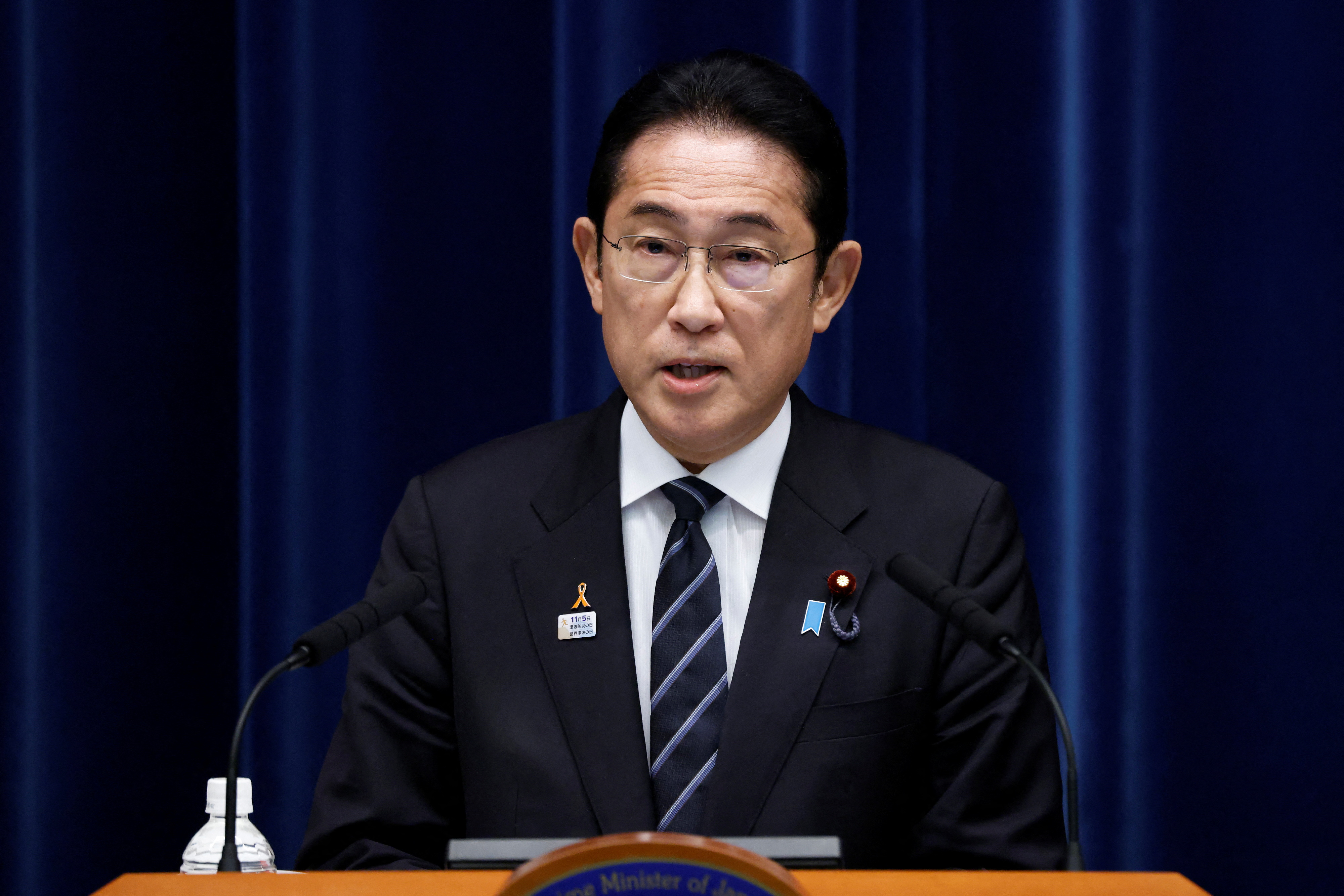 Fumio Kishida, Japans Premierminister, hält Pressekonferenz in Tokio