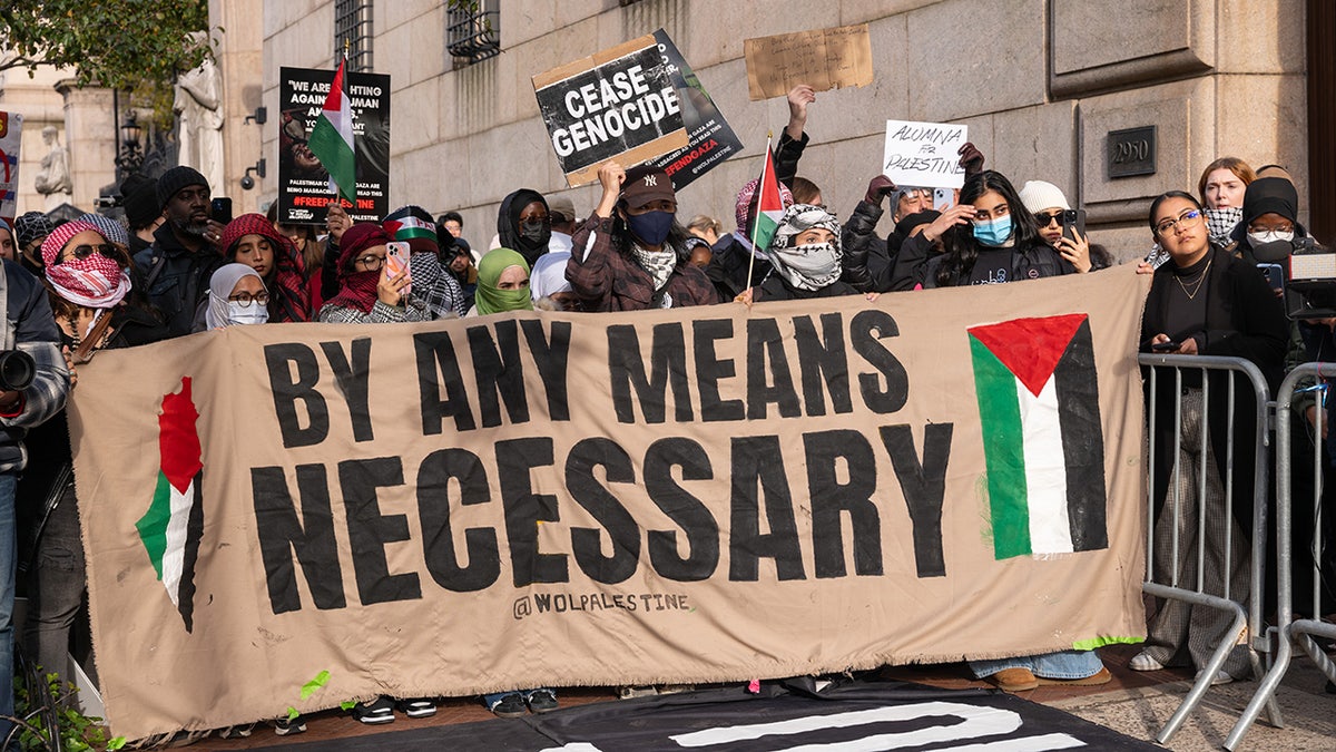 Pro-Palästina-Demonstranten an der Columbia University