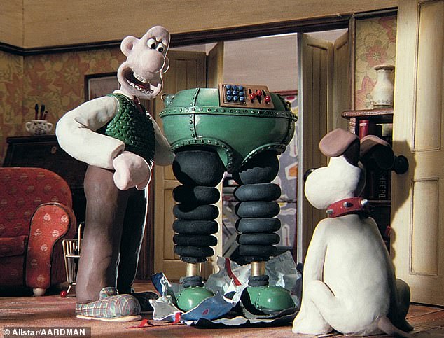 Im klassischen Film erhält Gromit zu seinem Geburtstag von Wallace eine ehemalige NASA-Roboter-„Technohose“, die es dem Träger ermöglicht, über Wände und sogar Decken zu laufen.  Die Techno-Hose fungiert als Paar Roboterbeine, die entlang einer festgelegten Route vorprogrammiert werden können
