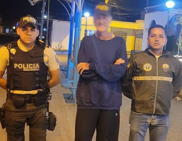 Am Mittwoch twitterte Cesar Augusto Zapata Correa, Ecuadors Polizeichef, dass Herr Armstrong (im Bild) in der Nähe von Manabi unweit von Los Rios gefunden und dort entführt worden sei