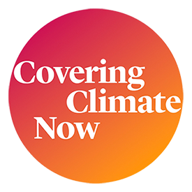 Abdeckung des Climate Now-Logos