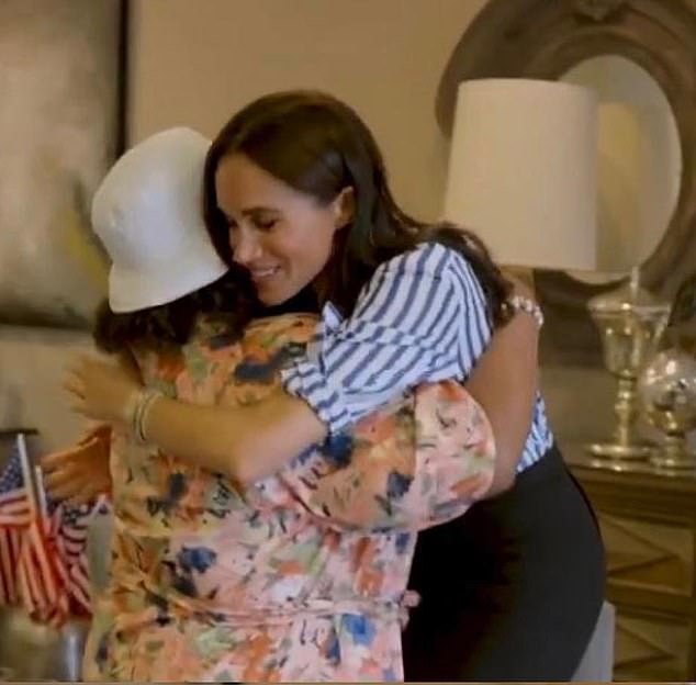 The clip show's Meghan Markle's visit to a charity to help military families