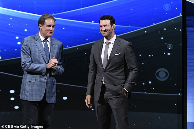 Nantz (links) und Romo (rechts) sind das führende Kommentatorenteam für CBS während der NFL-Saison