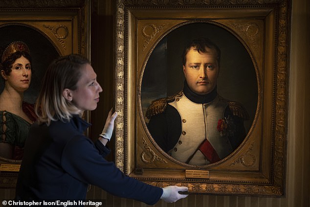 Im Bild: Eines der im Apsley House ausgestellten Juwelen, ein Porträt Napoleons von Robert Lefevre