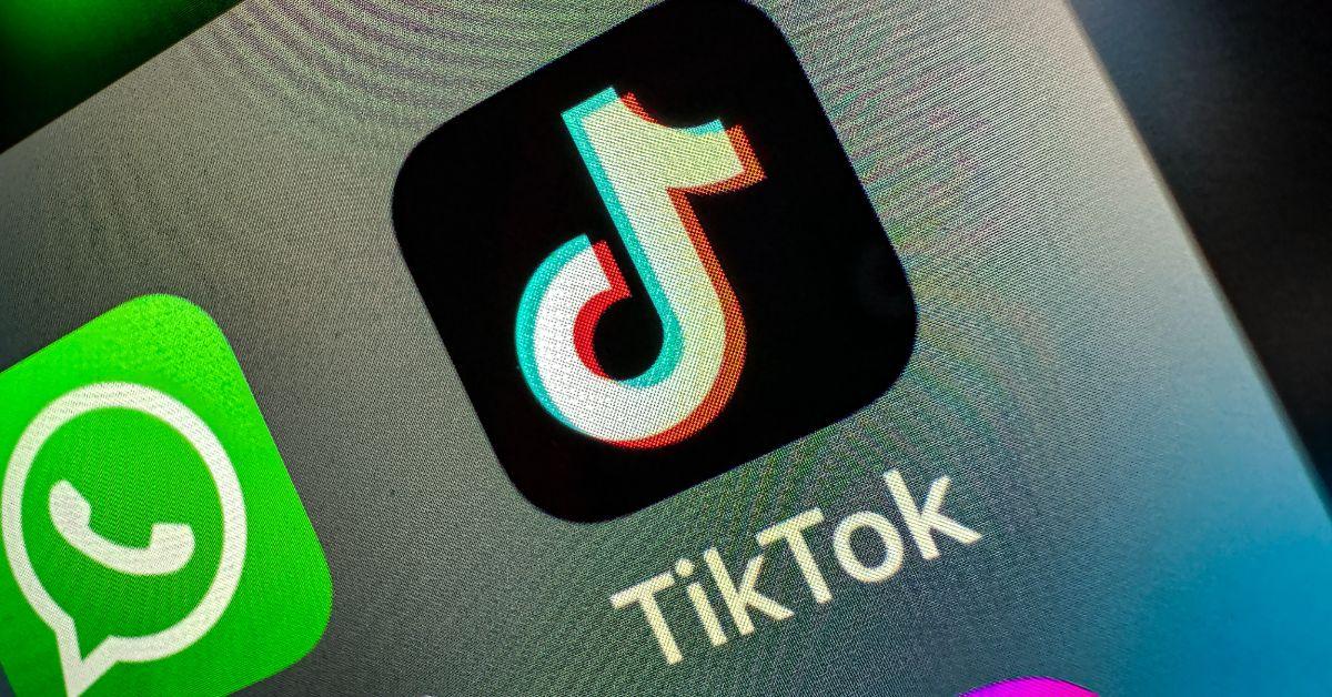 TikTok-App auf einem iPhone-Bildschirm