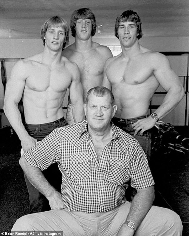 The Von Erich family, originally from Texas , is well known in the wrestling world - but it is perhaps even more notorious for its 'curse'. Pictured: Fritz Von Erich centre and his sons (from left to right) Kevin, David and Kerry