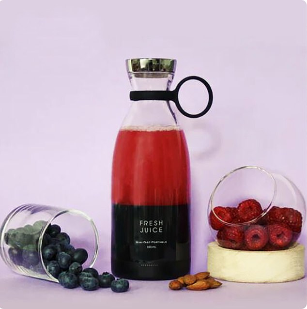 Fresh Juice Original Tragbarer Mixer £39,90, thefreshjuiceshop.com