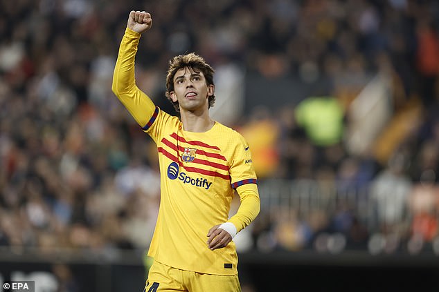 Joao Felix erzielte in Valencia den ersten Treffer, nachdem sein Treffer in der 55. Minute Barcelona die Kontrolle verschaffte