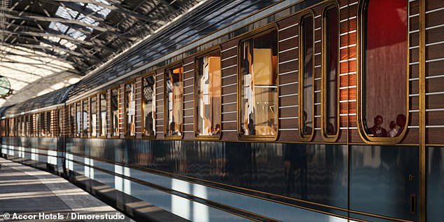 Eine Fahrt mit den modernisierten historischen Touristenzügen Italiens steht an neunter Stelle auf der Liste.  Oben abgebildet ist ein Teil dieses Angebots – der neue „Orient Express“.