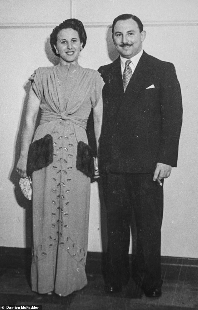 Lea is pictured with her late husband Harold. The pair married when Lea was just 19 and, unusually for the times, had a honeymoon in Paris