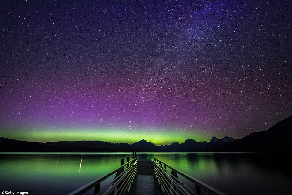 Anyone visiting or living in Montana hoping to catch fantastic views of the Northern Lights and the Milky Way can make their way over to Glacier National Park near Lake McDonald. The beautiful spot also contains a variety of melting glaciers and alpine meadows throughout the park that includes over 700 miles of trails