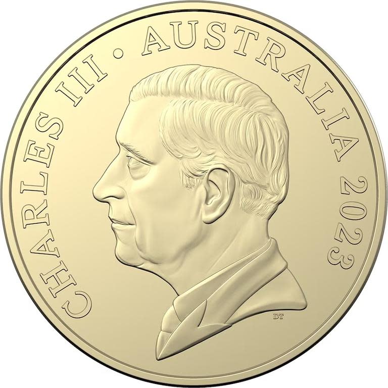 Neue australische 1-Dollar-Münze mit König Charles III