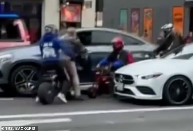 Während der schockierenden Auseinandersetzung geriet der Schauspieler mit einem Biker aneinander