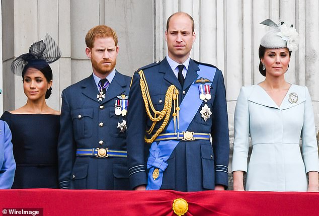 Meghan, Harry, William und Kate auf dem Balkon des Buckingham Palace im Juli 2018