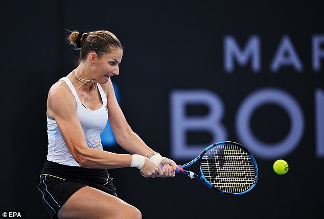 Sie erlitt in der zweiten Runde eine 3:6, 7:6, 6:4-Niederlage gegen die dreimalige Meisterin Karolina Pliskova