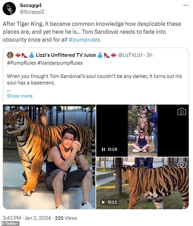 Nach seinem Beitrag nutzten viele Social-Media-Nutzer X und seinen neuesten Instagram-Grid-Beitrag, um ihre Gedanken über seinen Besuch bei einem gefangenen Tiger mitzuteilen
