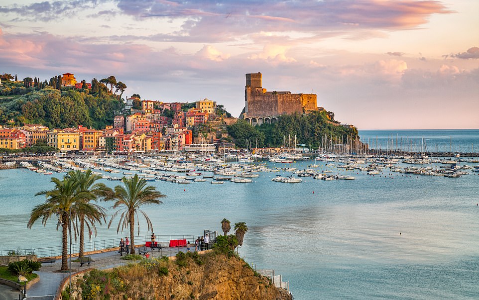 The commune town of Lerici, 'home to pristine beaches', sits on the beautiful Italian Riviera