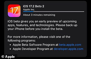 Apple hatte iOS 17.3 Beta 2 erst am Mittwoch vorgestellt und war damit weniger als 24 Stunden verfügbar, bevor das Problem zu Beschwerden führte