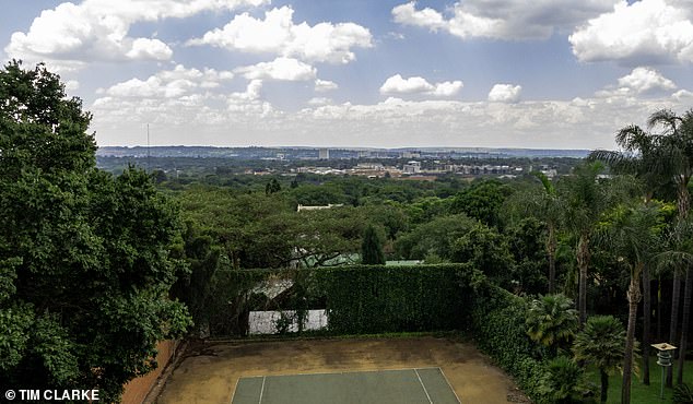 Im Bild: Der Blick über Pretoria vom Grundstück des Hauses von Pistorius‘ Onkel