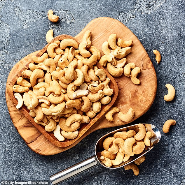 Snacks are another great area to target. If you stop buying biscuits, cakes and protein bars you'll save money and improve your health - go for cashews instead