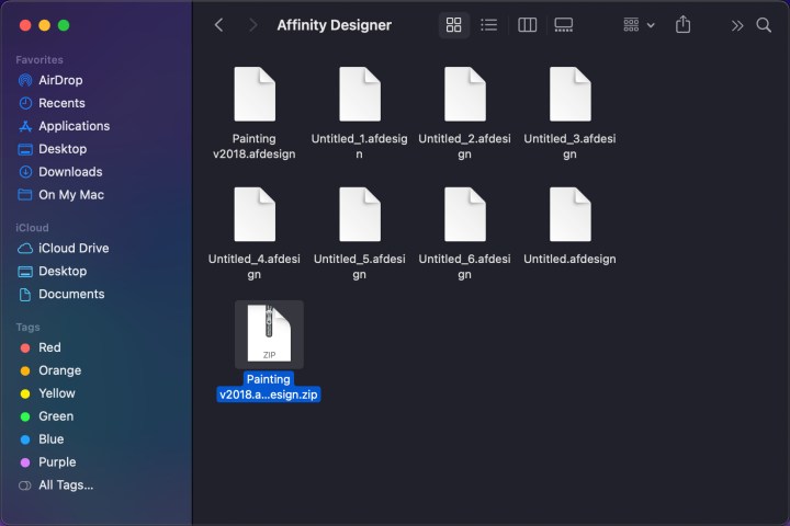 MacOS Neue Zip-Datei