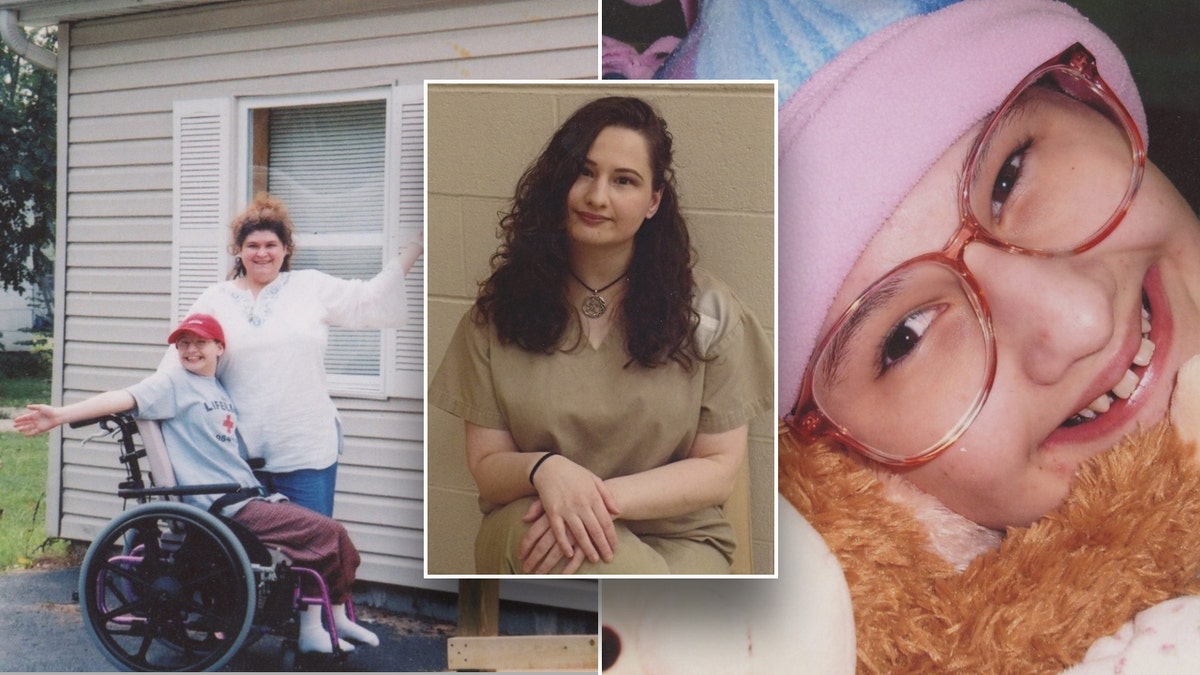 Eine Collage aus Fotos von Gypsy Rose Blanchard und ihrer Mutter Dee Dee Blanchard
