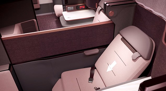 Die neuen Business-Class-Sitze von Air India werden in einer 1-2-1-Konfiguration angeordnet