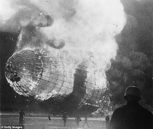 Die Hindenburg-Katastrophe von 1937 zeigte die Gefahren der Verwendung von Wasserstoff in Luftschiffen