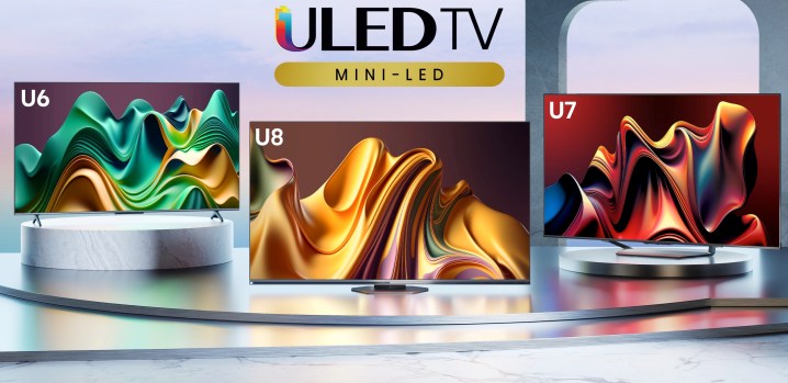 Hisense 2024 ULED Mini-LED-TV-Kollektion: U6-, U7- und U8-Modelle.