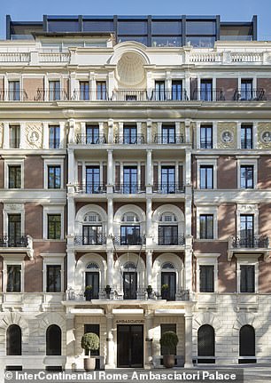 Das Hotel (im Bild) wurde 1900 für die Unterbringung von Botschaftern in Rom erbaut