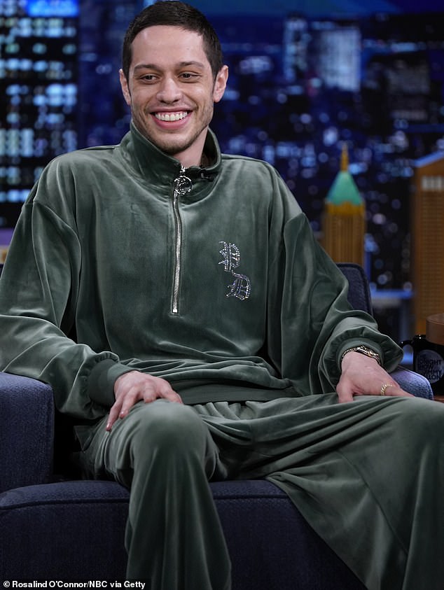 Comedian Pete Davidson seen on The Tonight Show with Jimmy Fallon in April 2023. The star joked about having 'butthole eyes' last year