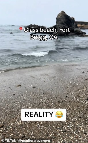 Die Reisende sagte, Glass Beach sei „es nicht wert“ und sie „würde diese Reise nicht empfehlen“, womit sie zeigte, wie der Strand tatsächlich aussieht