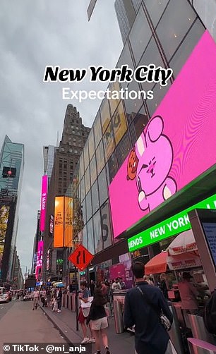 Während TikTok-Nutzerin Anja van Wyk Visionen vom Glamour von New York City und den hellen Lichtern des Times Square hatte