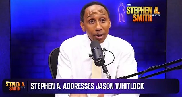 Smith bezeichnete Whitlock am Mittwoch in seiner Sendung als „Schlampe“ und „fettes Stück Scheiße“.