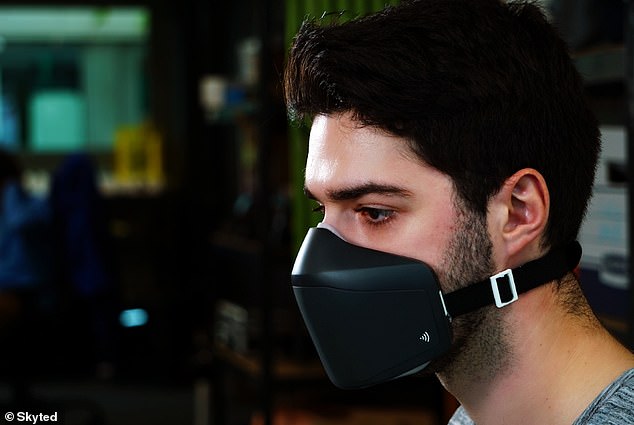 Skyted hat eine Maske entwickelt, die Ihre Telefongespräche in öffentlichen Bereichen privat halten soll