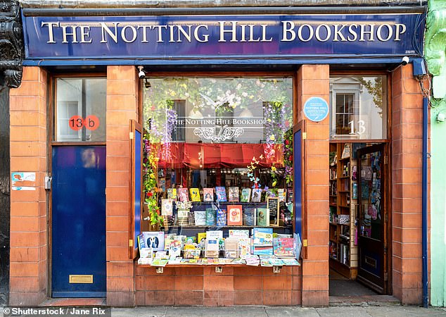 Der Notting Hill Bookshop, der die Buchhandlung in Notting Hill inspirierte, ist oft überfüllt mit Touristen und steht auf der Liste von Virgin Media an vierter Stelle