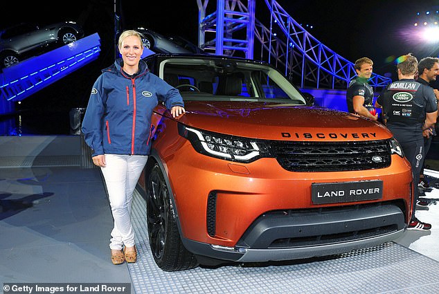 Lukrativ: Zara abgebildet während der Weltpremiere des Land Rover Discovery im Packington Hall Park in Birmingham im September 2016;  Man geht davon aus, dass das Königshaus einen langfristigen Vertrag zur Förderung der Automarke abgeschlossen hat