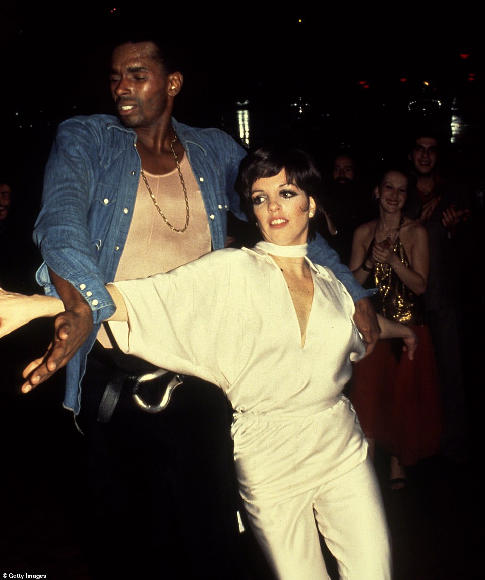 Minnelli dancing with St. Jacques circa 1979, one of his final Studio 54 outings before relocating to Europe and eventually disappearing from the public eye